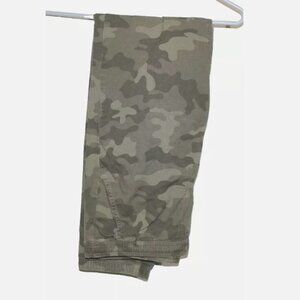 Lands End Camouflage Boys Pants Elastic Waistband Pull On Drawstring - M - New